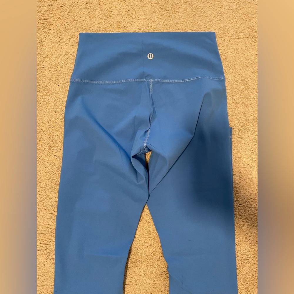 Lululemon Wunder Under High Rise Tight Blue Nile 28” Inseam LW5BT3S Size 6